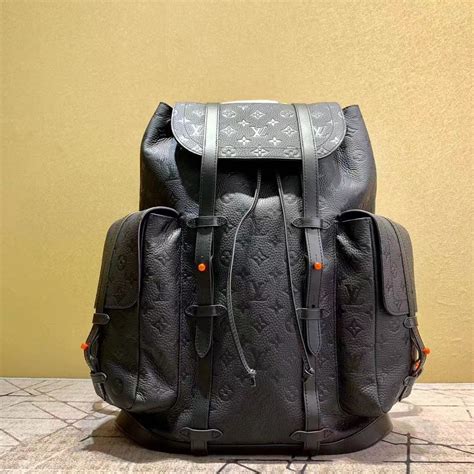 lv backpack men's black